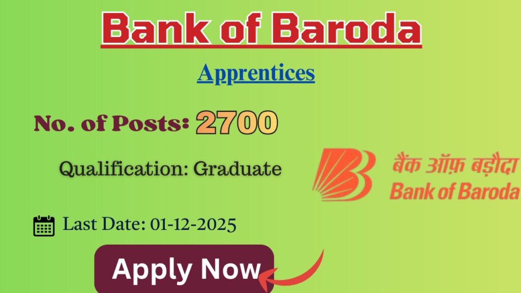 Bank of Baroda Apprentice Recruitment 2025