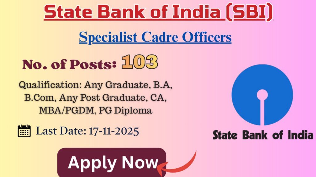 SBI SCO Recruitment 2025